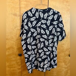Nike Black and White Logo Tee